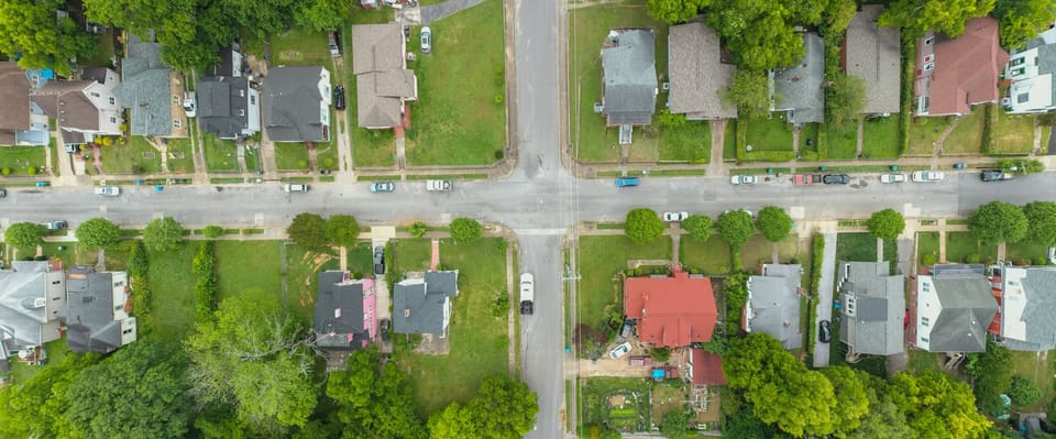 A residential neighbourhood street